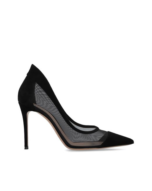 Gianvito Rossi Black 'Xarnene' Heeled Shoes