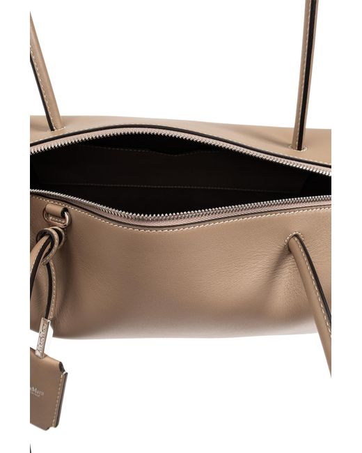 Max Mara White Shoulder Bag 'Holdallstring'