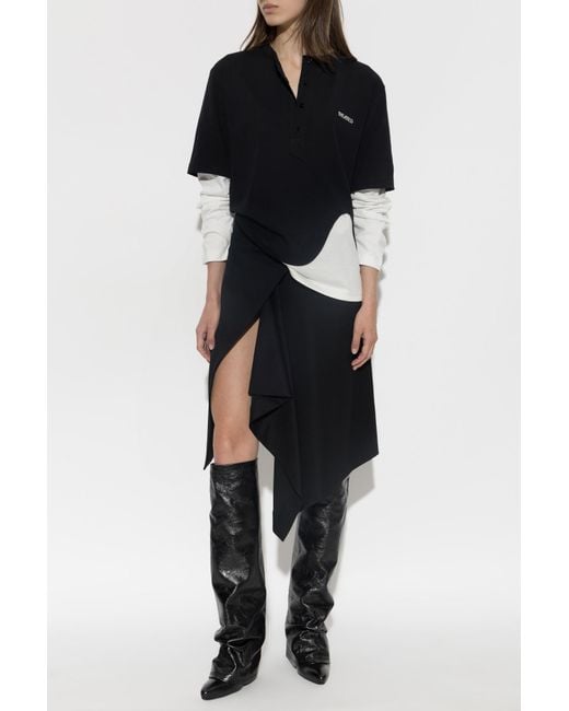 The Attico Black Long-Sleeved Top