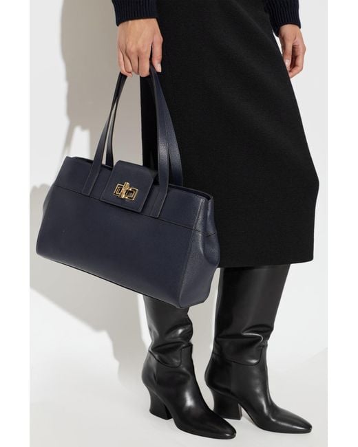 Furla Blue "Amelia Large" Bag