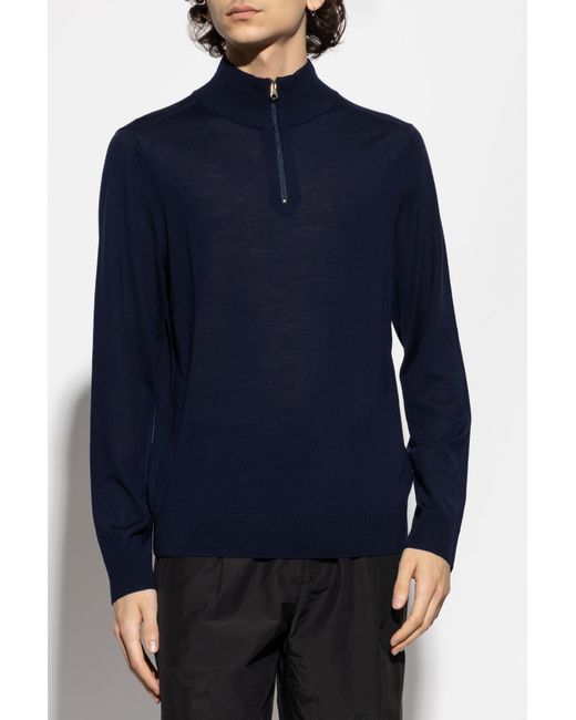 Paul Smith Black Wool Sweater for men