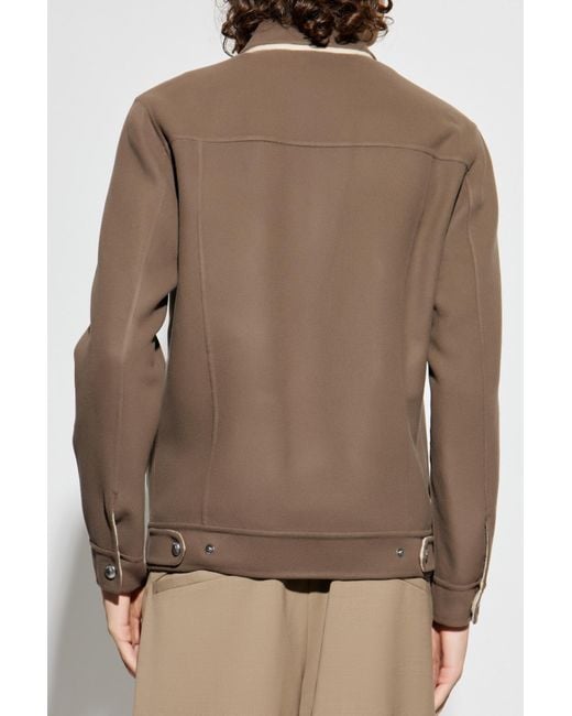 Eleventy Brown Wool Jacket for men