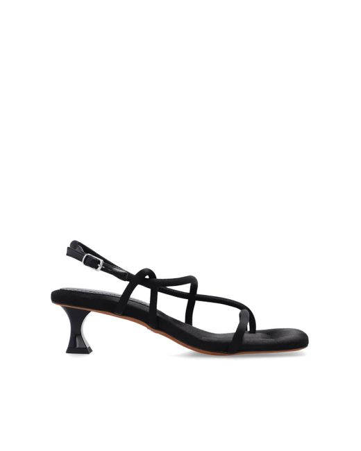 Proenza Schouler Black 'square' Heeled Sandals