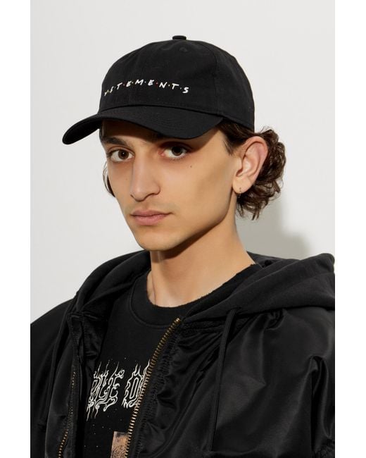 Vetements Black Baseball Cap