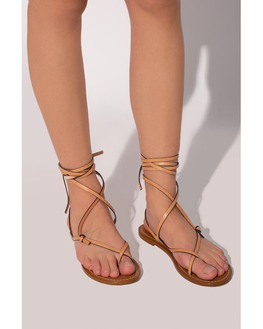 Isabel Marant 'alesta' Sandals in Natural | Lyst