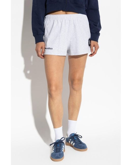 Sporty & Rich Blue Shorts From The '47 & The New York Yankees' Collection