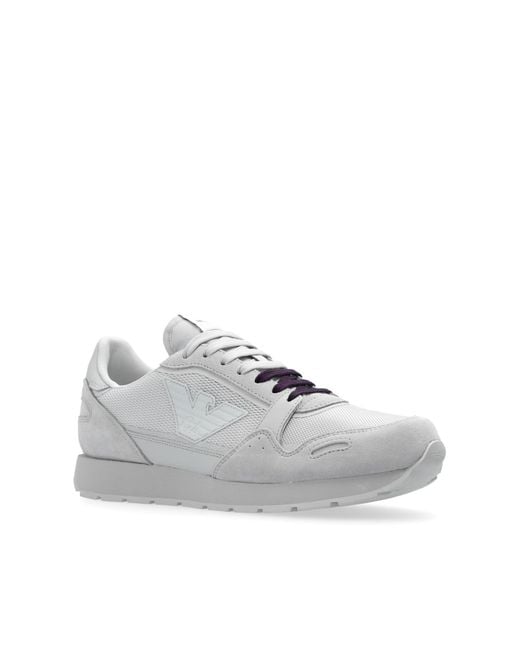 Emporio Armani White Sneakers With Logo,