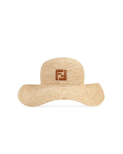 Fendi Natural Straw Hat