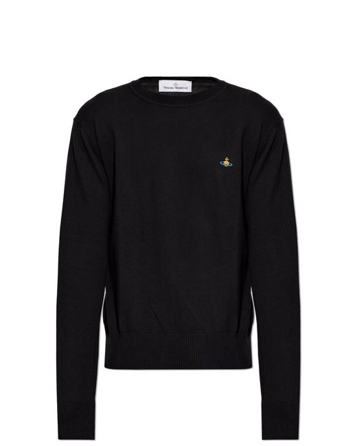 Vivienne Westwood Black Sweater 'Alex Round Neck' for men