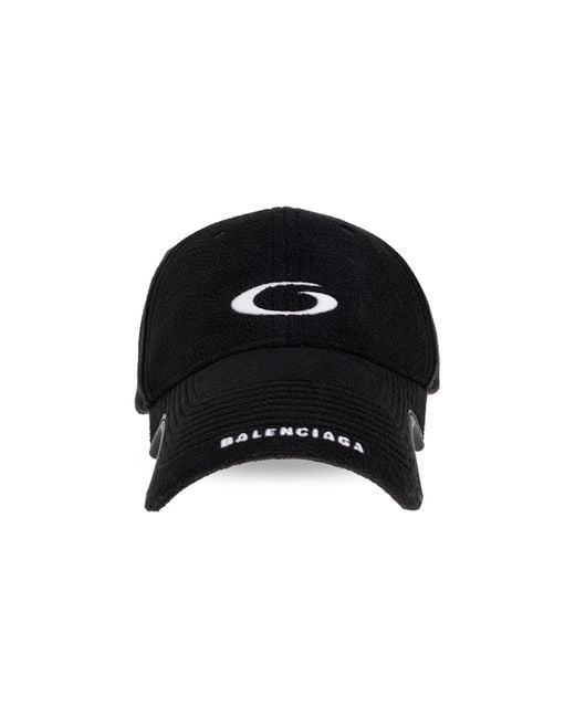 Balenciaga Black Baseball Cap for men