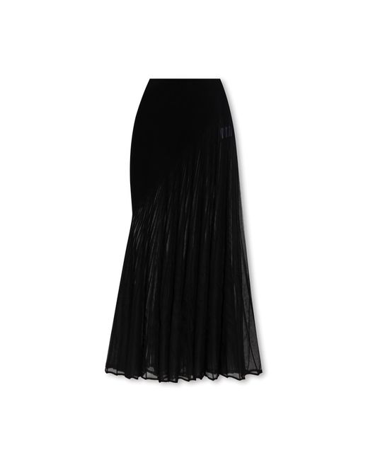 Alaïa Black Ribbed Skirt