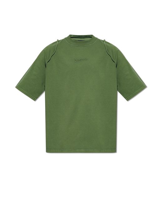 Jacquemus Green 'camargue' T-shirt With Logo, for men