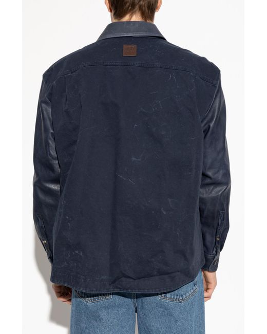 Loewe Blue Jacket With Pockets for men