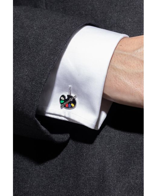 Paul Smith Metallic Cufflinks for men