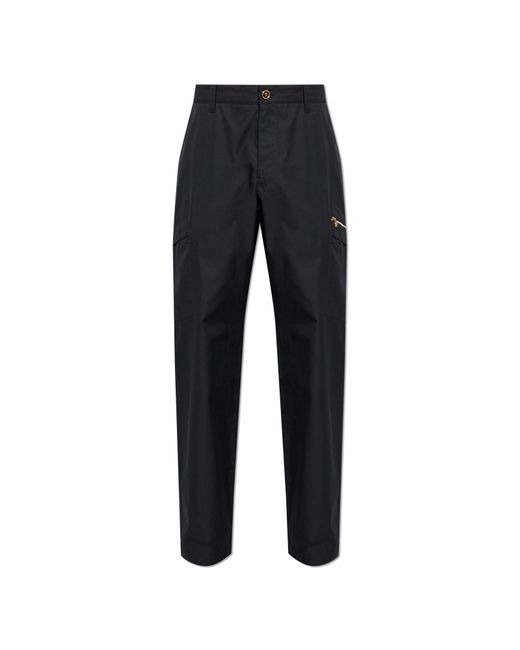 Versace Black Cargo Trousers for men