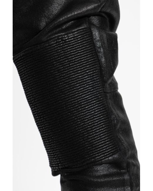 DSquared² Black Waxed Trousers for men