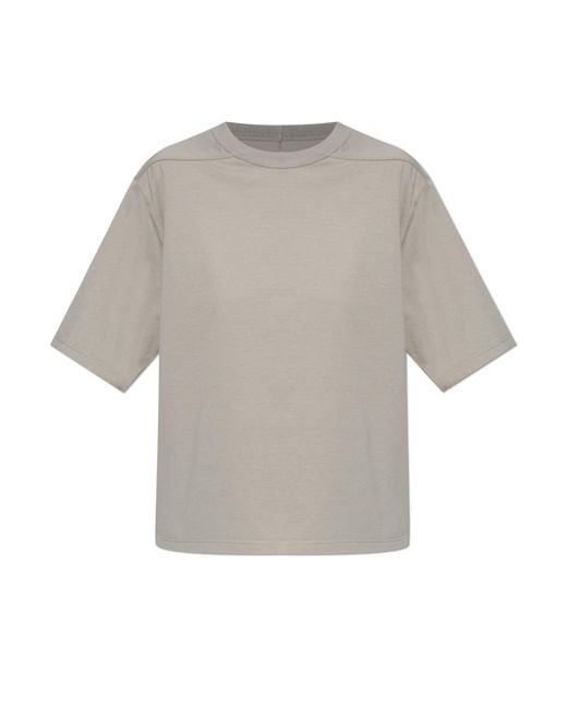 Rick Owens Gray Crew Neck T-Shirt
