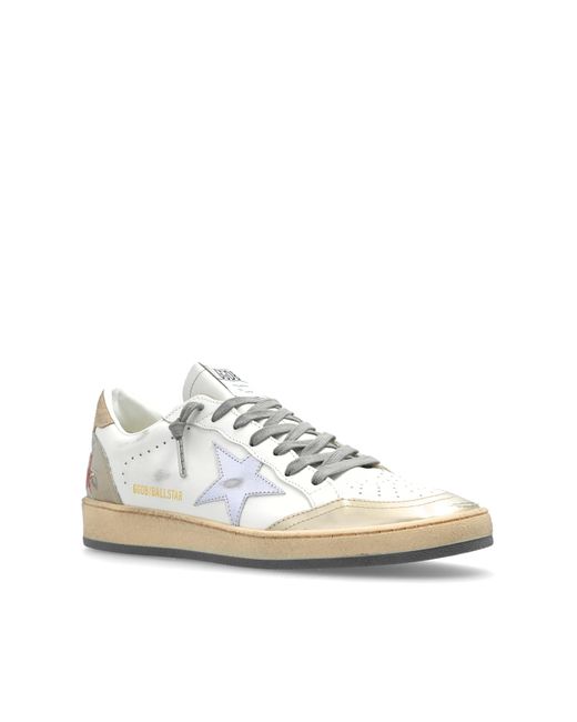 Golden Goose Deluxe Brand White "Ball Star" Sports Shoes