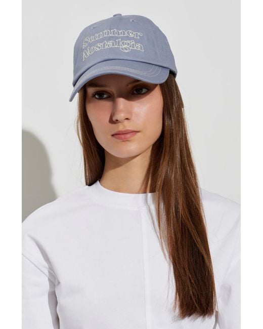 Samsøe & Samsøe Blue Cap With Visor 'Saprint'
