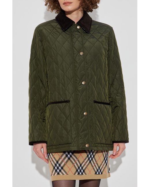 Burberry Green Quilted Jacket "Broadway"