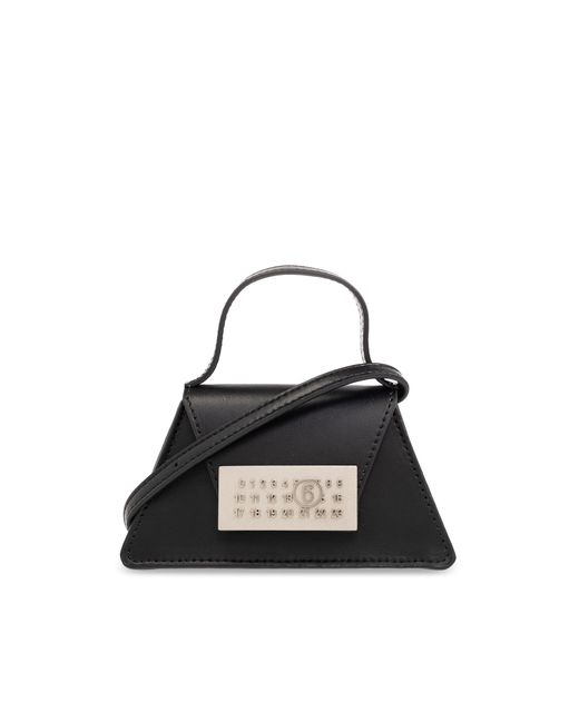 MM6 by Maison Martin Margiela Black 'numeric Mini' Shoulder Bag,