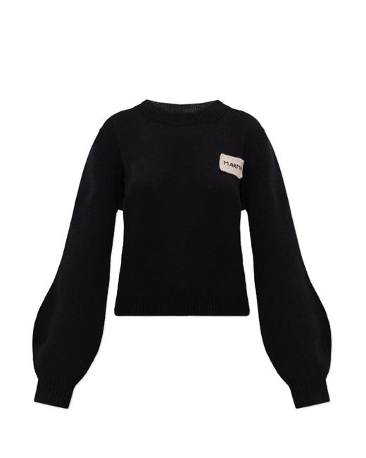 Marni Black Sweater With Logo