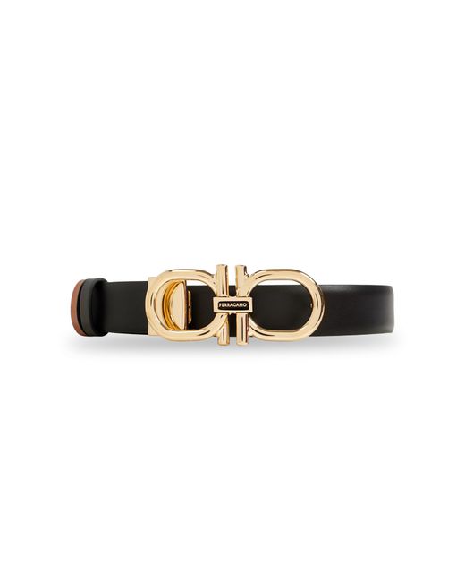 Ferragamo Black Double-Sided Belt