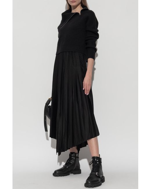AllSaints Black Two-Piece Dress "Jax"