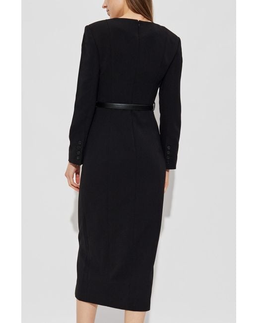 Self-Portrait Black Dress With Button Fastening