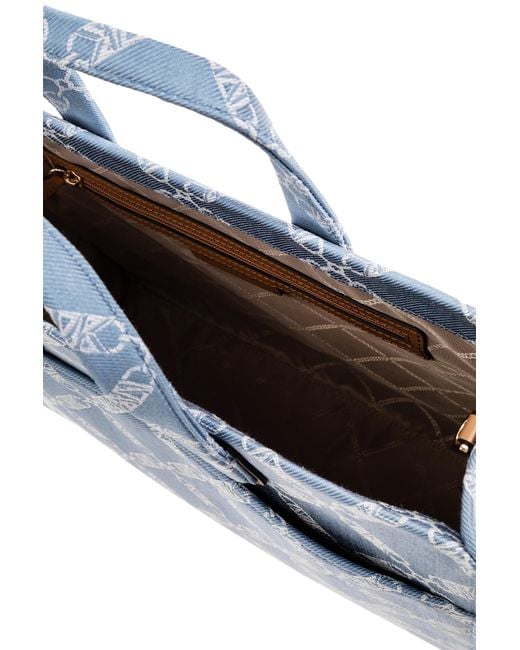 Michael Kors Blue 'gigi Large' Shopper Bag,