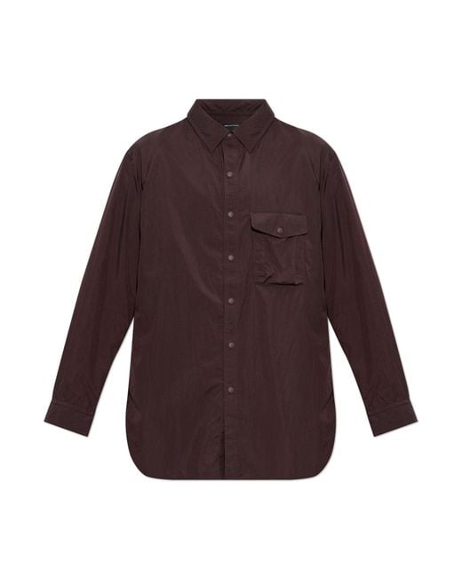 Y-3 Purple Ortalion Shirt for men