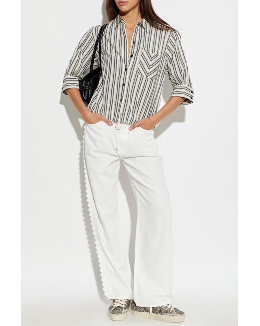 Rag & Bone Natural Shirt With Pocket