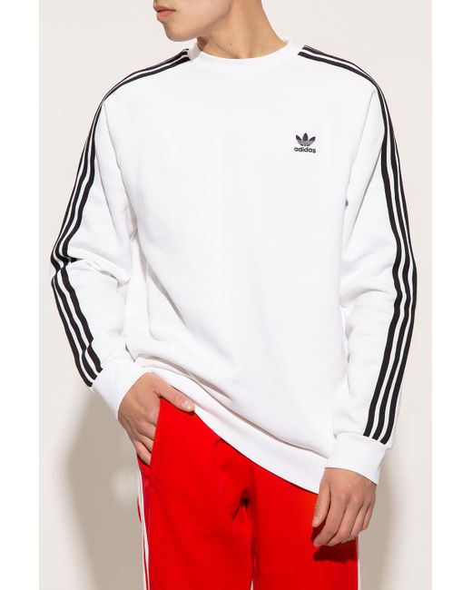 adidas Originals Cotton Sweatshirt With Logo in White for Men | Lyst Canada