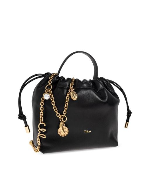 Chloé Black "Chloe Icons Mini" Handheld Bag