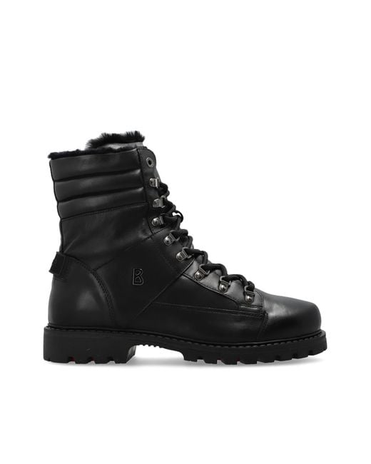 Bogner Black Insulated Boots 'Helsinki' for men