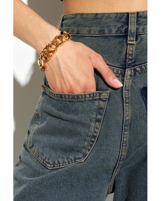 Off-White c/o Virgil Abloh Metallic Brass Bracelet