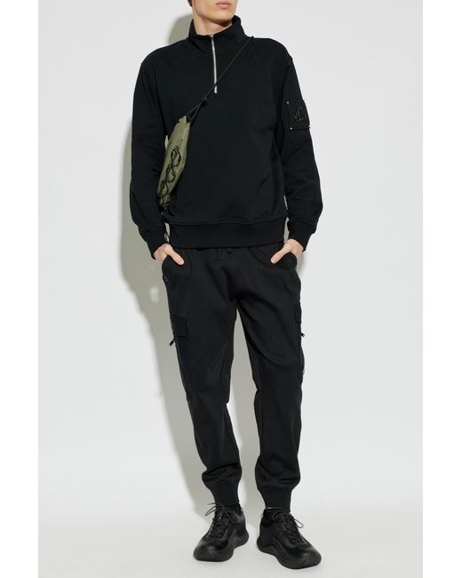 Moose Knuckles Black "Dalon" Cargo Sweatpants for men