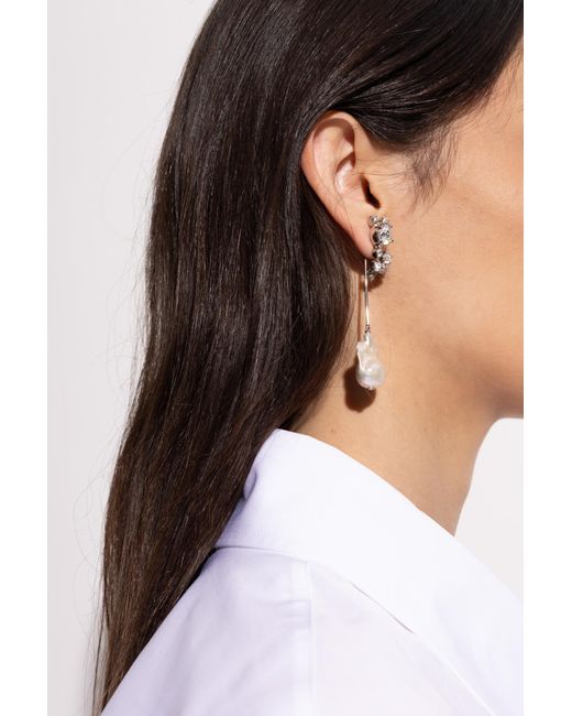 Givenchy Black Asymmetric Earrings