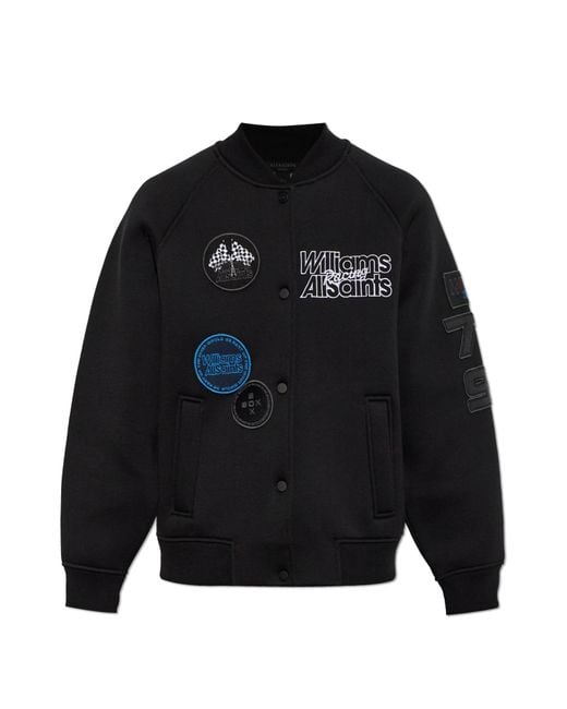 AllSaints Black 'Nico' Bomber Jacket