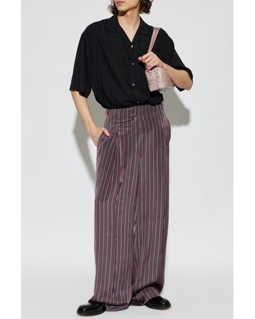 AMI Black Asymmetrical Cut Shirt for men
