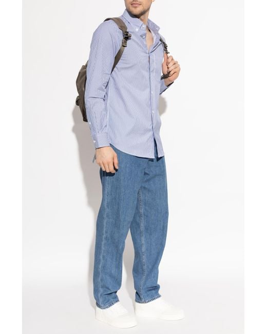 Emporio Armani Blue Jeans With Slightly Tapered Legs for men