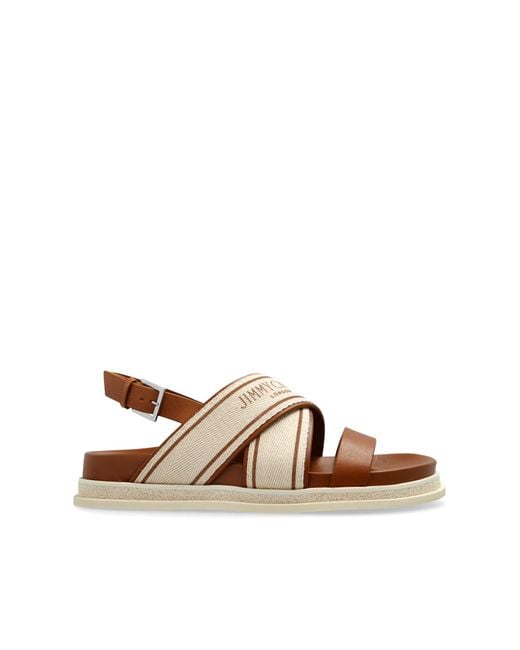Jimmy Choo Brown Sandals 'Joa'