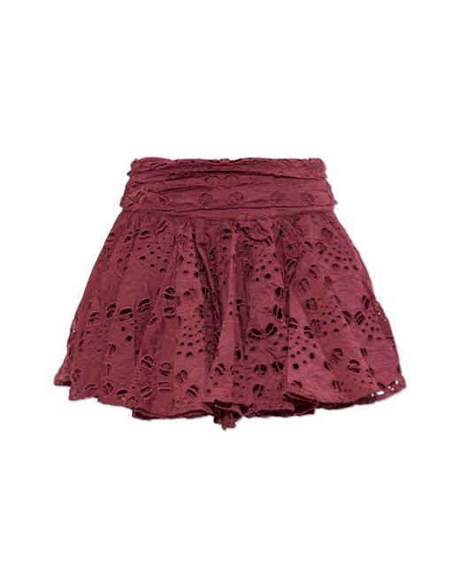 AllSaints Red Skort 'Dotty'
