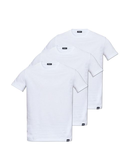 DSquared² Blue Three-Pack Of Underwear T-Shirts for men