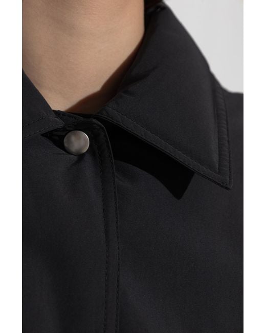 Jil Sander Black Down Jacket With Collar
