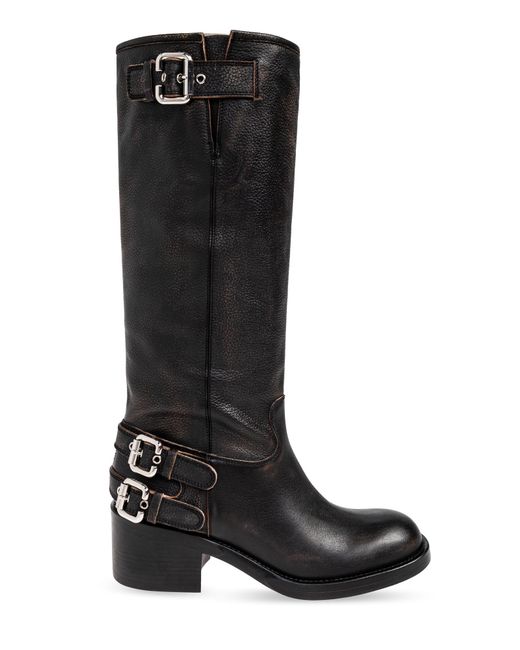 Chloé Black 'Dakota' Leather Boots