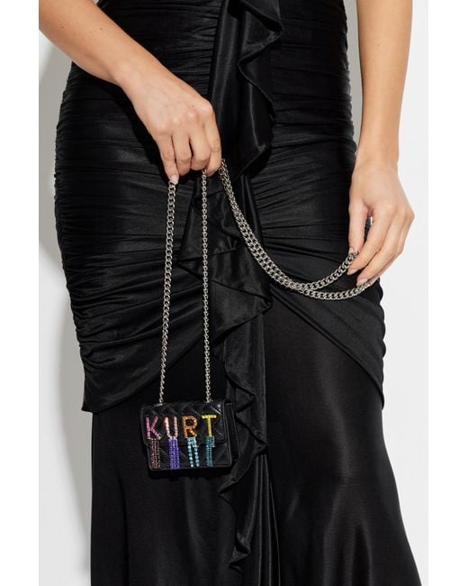 Kurt Geiger Black Shoulder Bag `micro Kensington`,