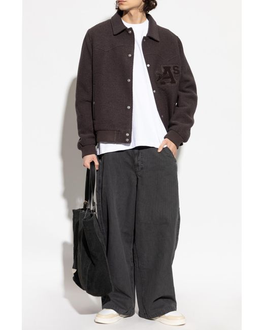 AllSaints Brown Wool Jacket 'Royce' for men