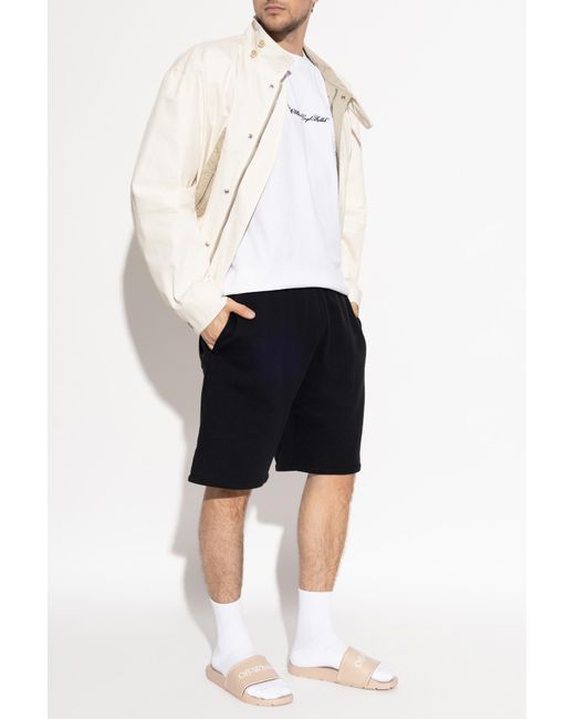 Off-White c/o Virgil Abloh White T-Shirt With Embroidered Logo for men