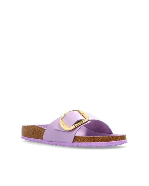 Birkenstock White Slippers 'Arizona Big Buckle'